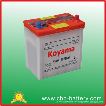 JIS Dry Charged Car Battery -Ns40-12V32ah (36B20R(NS40L))